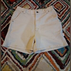 Womens Cream Shorts